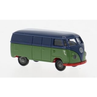 Brekina 32075 VW T1a Kasten, dunkelblau/grün, 1950 Maßstab: 1:87