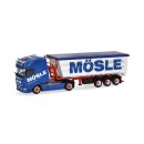 Herpa 320153 DAF XG+ Stahlmulden-Sattelzug, Mösle...