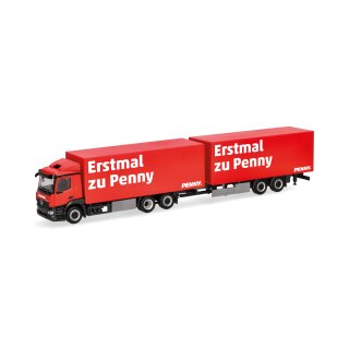 Herpa 320269 Mercedes-Benz Classicspace Kühlkoffer-Hängerzug, Penny Maßstab 1:87