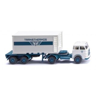 Wiking 052605 MAN Pausbacke Containersattelzug 20 , Transthermos  Maßstab 1:87