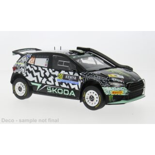 IXO 18RMC222.22 Skoda Fabia Rally2, Rally WM, Safari Rallye Kenia, 2024, #22, Maßstab: 1:18