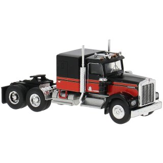 Brekina 86250 Kenworth W900 Sattelzugmaschine, schwarz/rot Maßstab 1:87