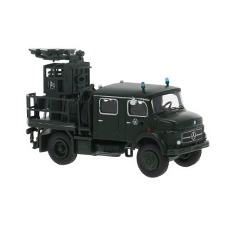 Brekina 47192 MB LA911 Lichtmastwagen Polizei tannengrün, Polizei Hamburg1:87