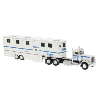 Brekina 85724 Peterbilt 359 Pferdetransporter der NYPD  Maßstab 1:87