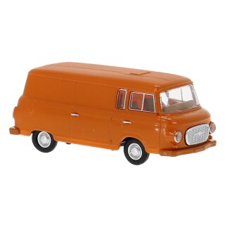 Brekina 30124 Barkas B1000 Kastenwagen in dunkelorange Maßstab: 1:87