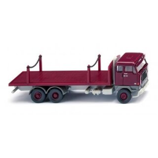 Wiking 044701 Volvo F88 Rungenpritschen-LKW, weinrot  Maßstab 1:87