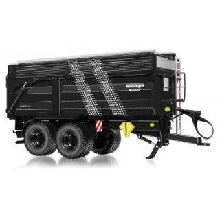 WIKING 077874 Krampe Big Body 650 Hinterkipper mit Silageaufsatz schwarz - Reifenspuren Maßstab 1:32