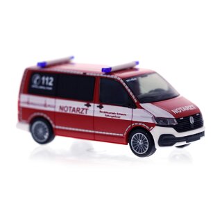 Rietze 53963 VW T6.1, Notarzt BF Schwerin Maßstab: 1:87