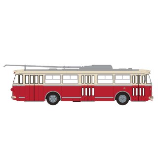 Brekina 61356 Skoda Tr9 beige/rot Maßstab 1:87