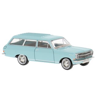 Brekina 20471 Opel Rekord A Caravan, helltürkis, 1963 Maßstab: 1:87