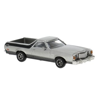 Brekina 18228 Ford Ranchero GT, silber, 1977 Maßstab: 1:87