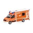 Herpa 099196 MAN TGE Fahrtec Rettungswagen, Feuerwehr...