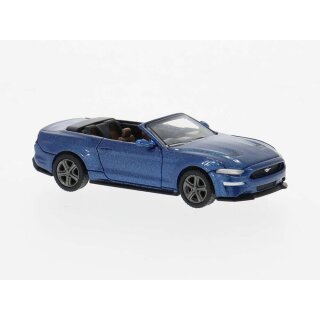 Brekina PCX 870564 Ford Mustang VI Cab dunkelblau, Maßstab 1:87