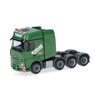 Herpa 321327 Mercedes-Benz Actros L Gigaspace Schwerlastzugmaschine 4achs, Kübler Maßstab 1:87