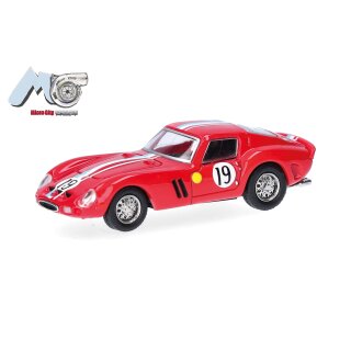 Herpa 87MC000062 MicroCity: Ferrari 250 GTO 19, rot Maßstab 1:87