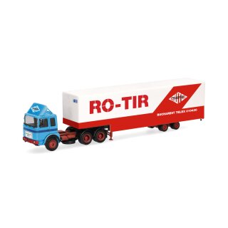Herpa 320696 Roman Diesel 6x4 Jumbokoffer-Sattelzug, RO-TIR (Rumänien) Maßstab 1:87