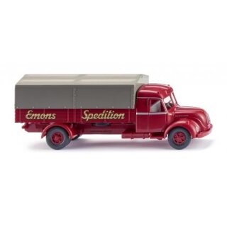 Wiking 085509 Magirus S 7500 Pritschen-Lkw, Spedition Emons Maßstab 1:87