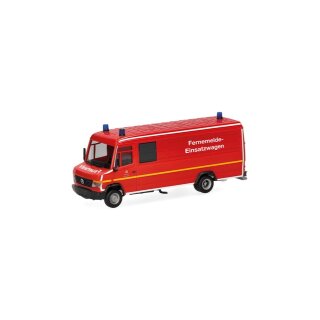 Herpa 099073 Mercedes-Benz Vario Kasten, Berliner Feuerwehr/Fernmeldeeinsatzwagen Maßstab 1:87