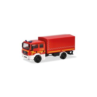 Herpa 098984 MAN TGA M Mehrzweckgerätewagen (MzKW) Feuerwehr Hamburg Maßstab 1:87