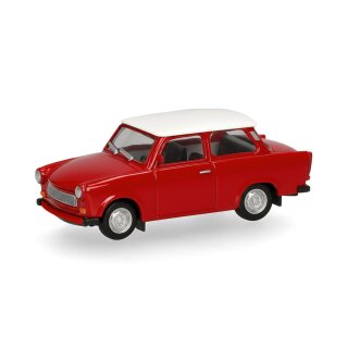 Herpa 020763-008 Trabant 601 Limousine, rot (Dach weiß) Maßstab 1:87