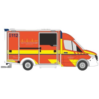 Rietze 76097 WAS Design-RTW ´18 Rettungsdienst Kreis Steinfurt Maßstab 1:87
