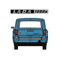 Zenker 03-438 Lada 1200s WAS 21023 Kombi, hellblau, DDR-Schild Maßstab 1:87