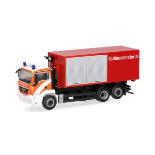 Herpa 099400 MAN TGS M Wechsellader-LKW 3achs mit AB-Schlauchmaterial, Berliner Feuerwehr Maßstab 1:87