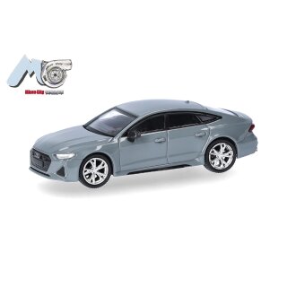 Herpa 87MC000086 MicroCity: Audi RS7, grau Maßstab 1:87