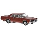 Brekina 18101  Pontiac GTO Coupe, rot, 1965 Maßstab...