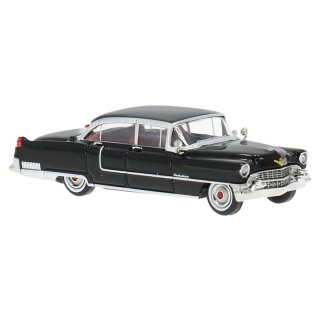 Brekina 18352 Cadillac Fleetwood 1955 schwarz, Maßstab: 1:87