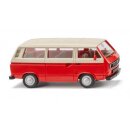 Wiking 029202 VW T3 Bus - rot/hellelfenbein Maßstab...