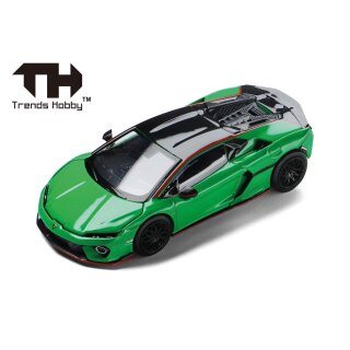 Herpa  864TH000010 Trends Hobby: Lamborghini Temerario - grün, Motorabdeckung abnehmbar Maßstab 1:64