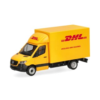 Herpa 099783 Mercedes-Benz Sprinter 18 mit Kofferaufbau, DHL Maßstab 1:87