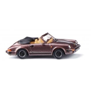 Wiking 016204 Porsche 911 SC Cabrio - rauchquarz-metallic Maßstab 1:87