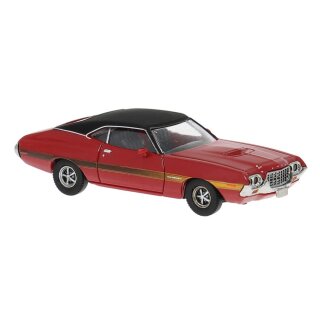 Brekina 18326 Ford Gran Torino Sport 1969 rot/schwarz Maßstab: 1:87