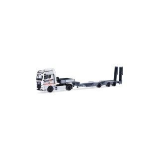 Herpa 320849 MAN TGX GM Semitieflade-Sattelzug, Sikora/Trucker Babe Cindy (Niedersachsen/Seevetal-Lindhorst) 1:87