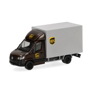 Herpa 099790 Mercedes-Benz Sprinter 18 mit Kofferaufbau, UPS  Maßstab 1:87