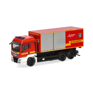 Herpa Basic 099394 MAN TGS LX Wechsellader-LKW AB Waldbrand, Feuerwehr Städteregion Aachen Maßstab 1:87