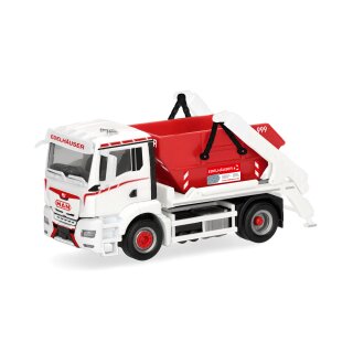 Herpa 322010 MAN TGS NN Meiller AK 12 Absetzcontainer-LKW, Edelhäuser Maßstab 1:87