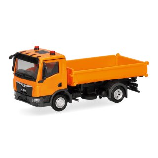 Herpa 322065 MAN TGL Dreiseitenkipper, kommunalorange Maßstab 1:87