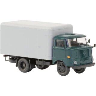 *Hädl 121052-12  IFA W50 mit Normalkoffer, blaugrün Spur TT