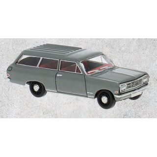 Brekina 20477 Opel Rekord B Caravan, grau, 1965 Maßstab: 1:87