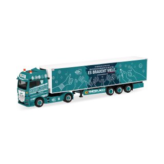 Herpa 322140 MAN TGX GX Kühlkoffer-Sattelzug, GESUKO/Fahrer helfen Fahrern  Maßstab 1:87