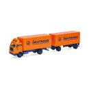 Herpa 322492 Volvo F88 Koffer-Hängerzug, Deutrans...