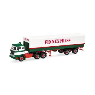 Herpa 321631 Volvo F88 Planen-Sattelzug, Finnexpress, Suomi/Finnland Maßstab 1:87