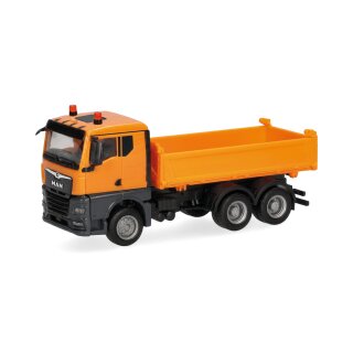 Herpa 322331 MAN TGX GN Kipp-LKW 3achs, kommunalorange Maßstab 1:87