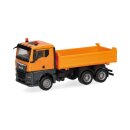 Herpa 322331 MAN TGX GN Kipp-LKW 3achs, kommunalorange...