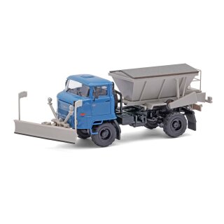 Busch 95568 IFA L60 D035 mit Schneepflug und Streuer mit Abdeckung, Bj. 1988 Maßstab 1:87