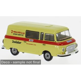 Brekina 30231 Barkas B1000 Halbbus, Wartburg Sport, klassisch   Maßstab: 1:87