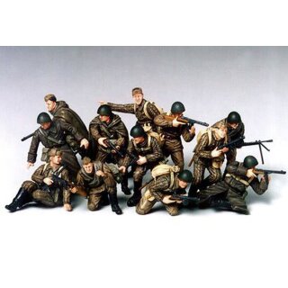 Tamiya 300035207 1:35 WWII Fig-Set Rus.Infan.A